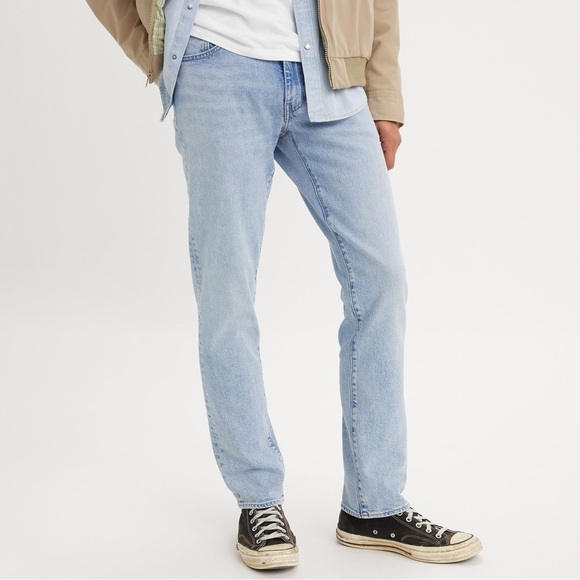 Vintage Levi's 511 Slim Fit Distressed Raw Hem Jeans Light Blue W29 - Picture 14 of 14